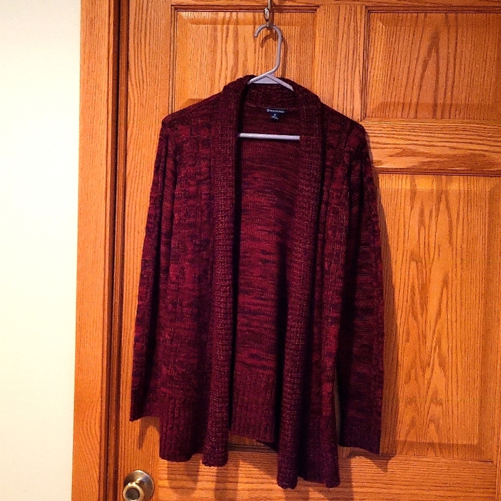 Long maroon sweater